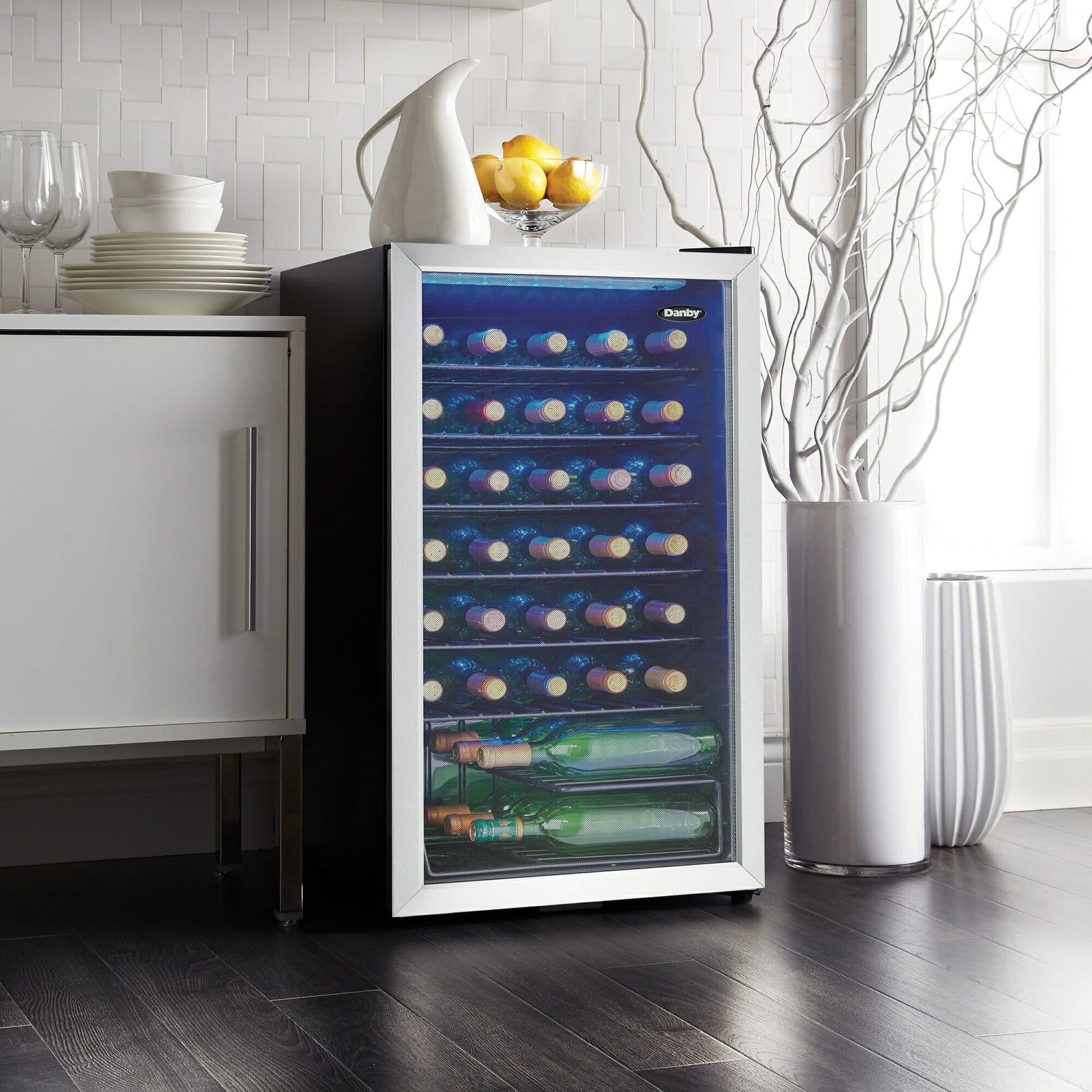 Danby 36-Bottle Stainless Steel Free-Standing Wine Cooler - DWC036A1BSSDB-6