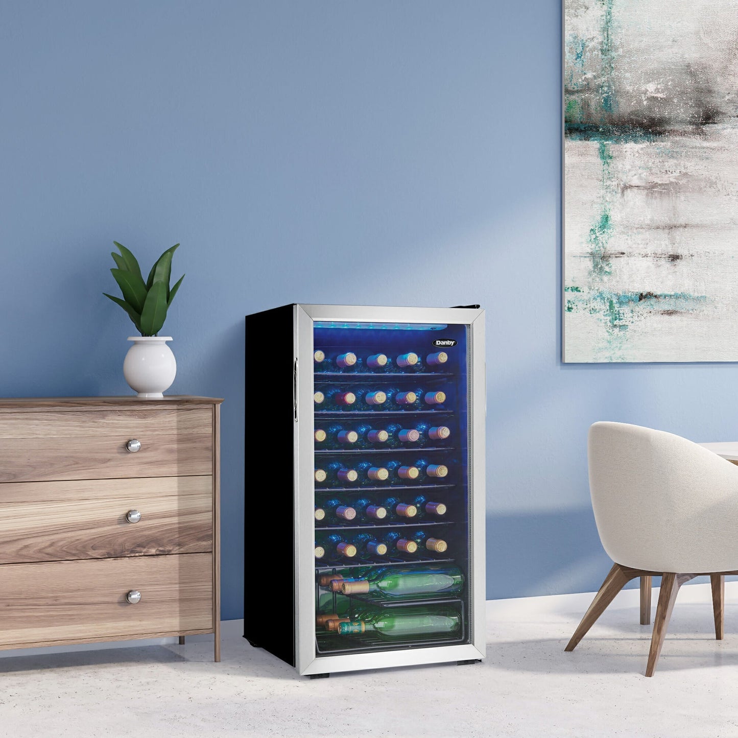 Danby 36-Bottle Stainless Steel Free-Standing Wine Cooler - DWC036A1BSSDB-6
