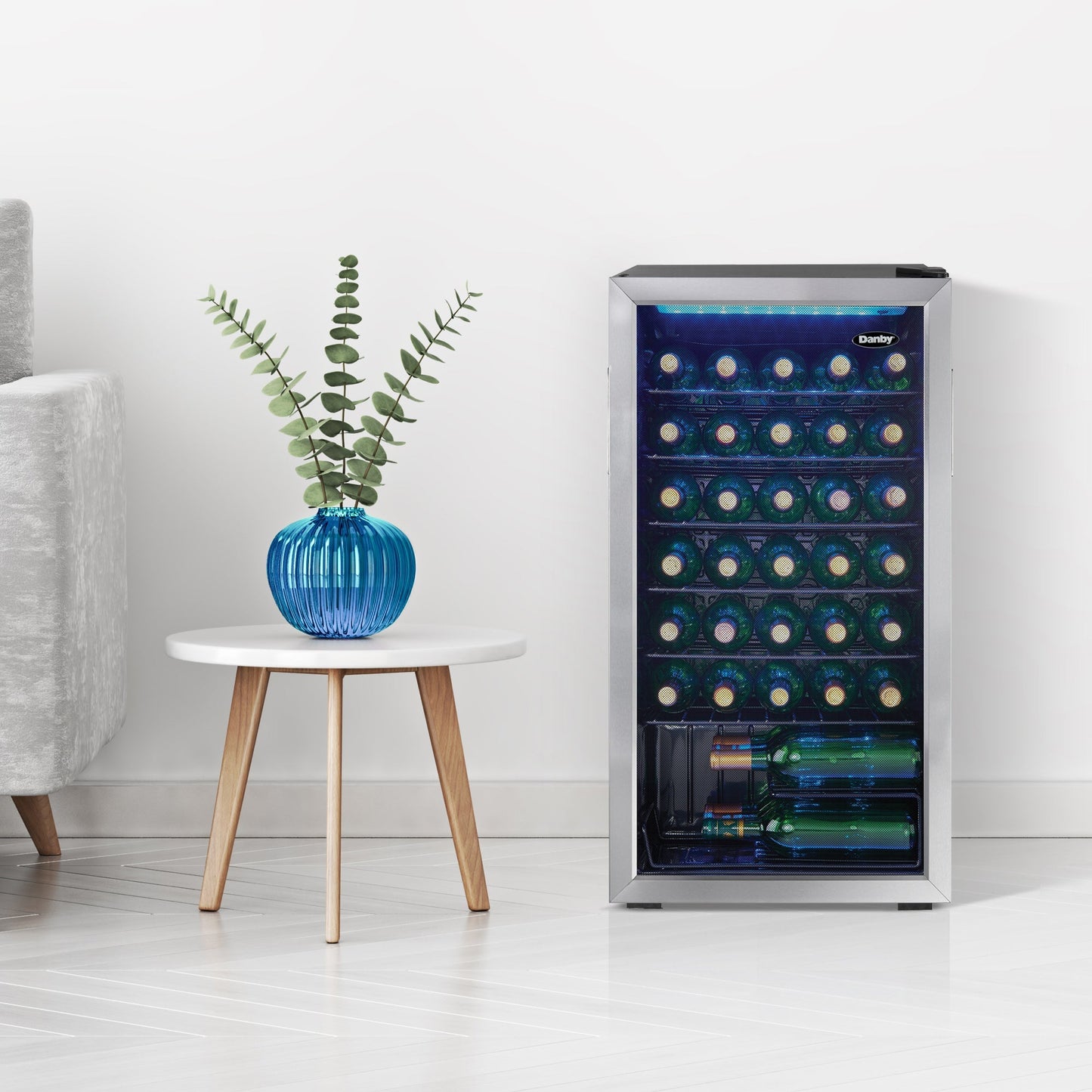 Danby 36-Bottle Stainless Steel Free-Standing Wine Cooler - DWC036A1BSSDB-6