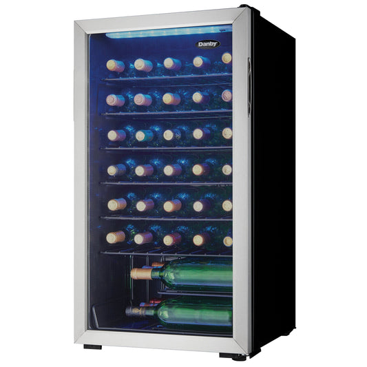 Danby 36-Bottle Stainless Steel Free-Standing Wine Cooler - DWC036A1BSSDB-6