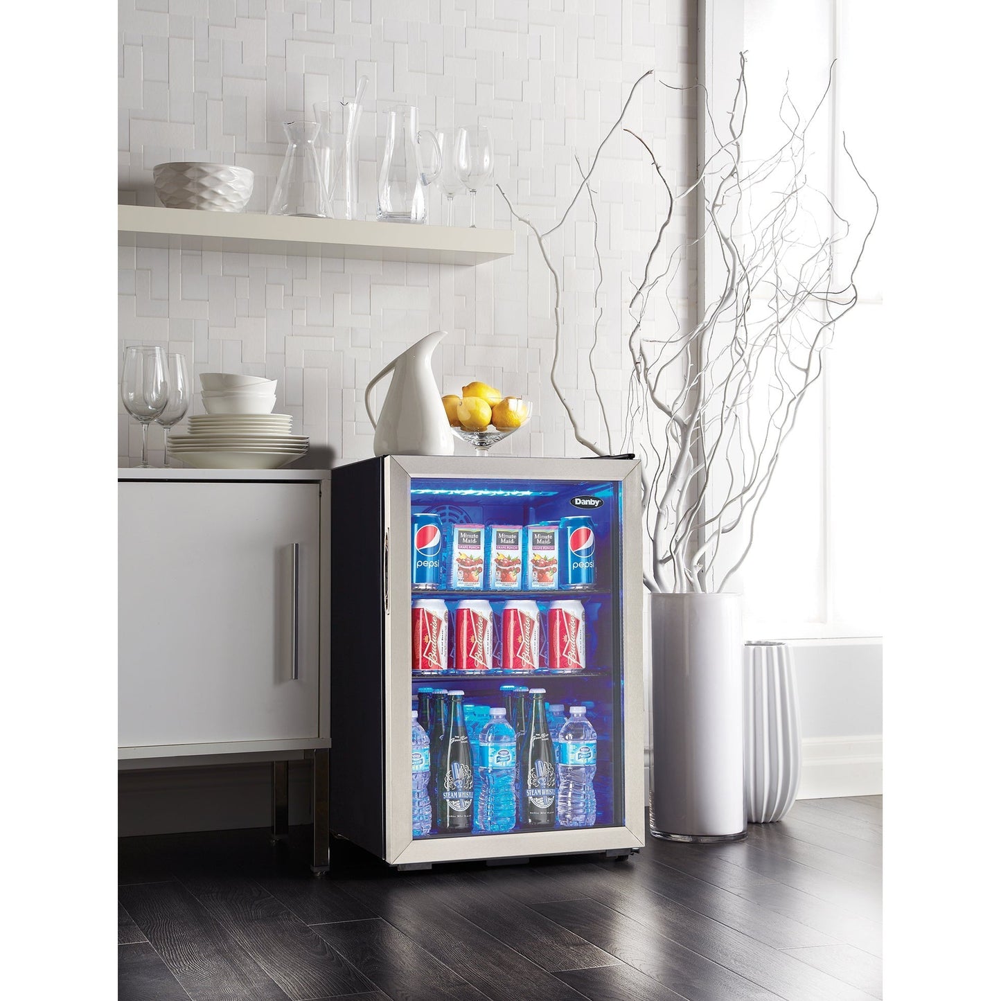 Danby 74L Stainless Steel Free-Standing Beverage Cooler - DBC026A1BSSDB