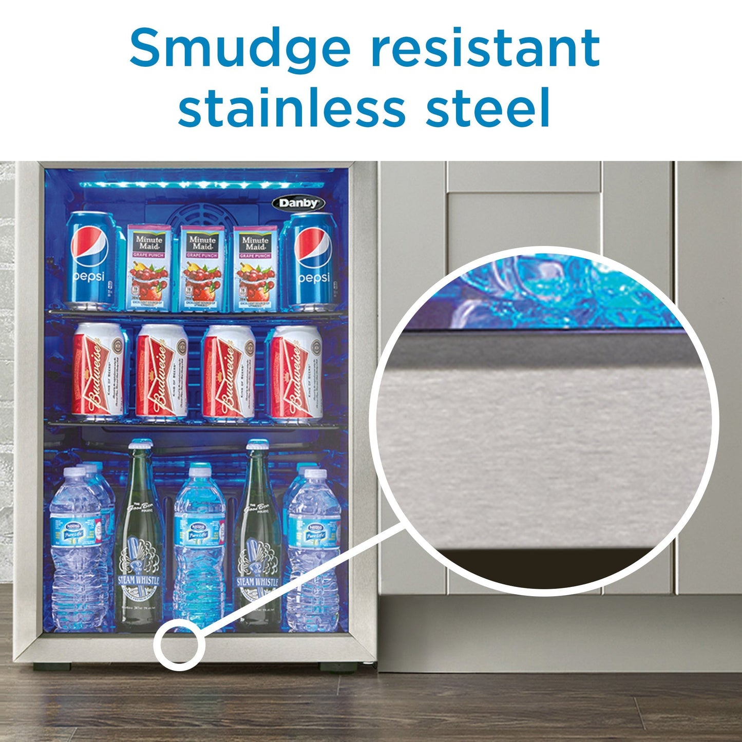 Danby 74L Stainless Steel Free-Standing Beverage Cooler - DBC026A1BSSDB