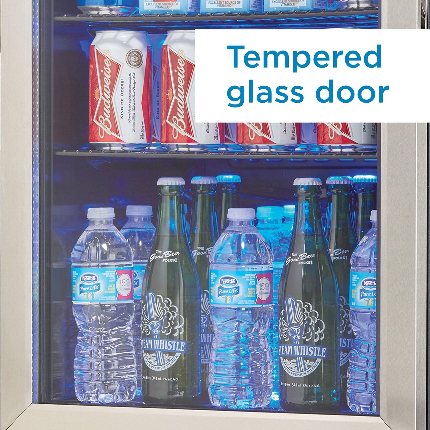 Danby 74L Stainless Steel Free-Standing Beverage Cooler - DBC026A1BSSDB