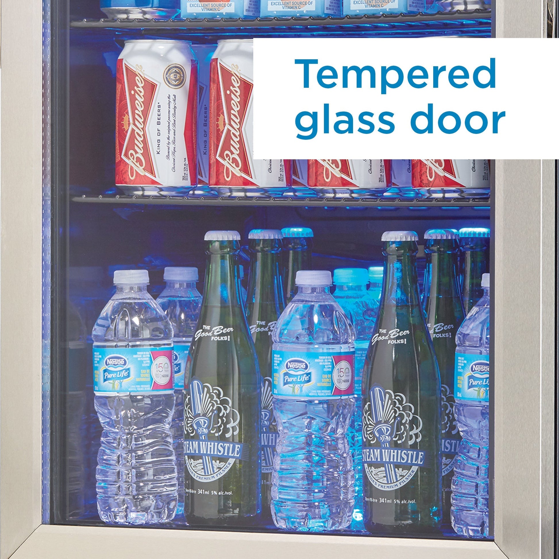 Danby 74L Stainless Steel Free-Standing Beverage Cooler - DBC026A1BSSDB