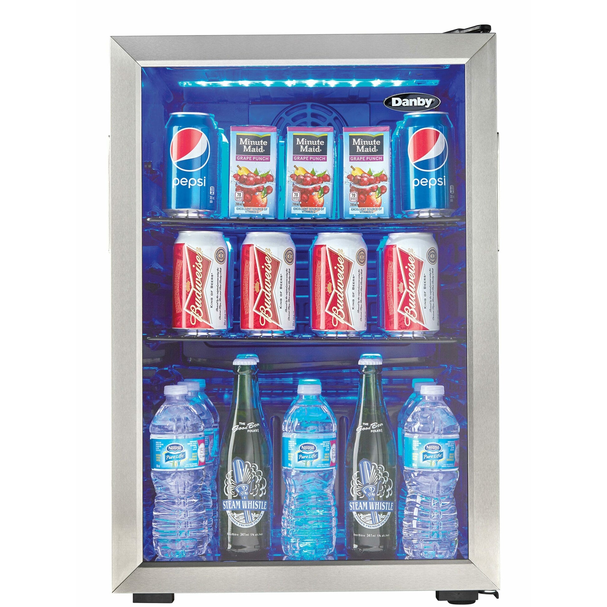 Danby 74L Stainless Steel Free-Standing Beverage Cooler - DBC026A1BSSDB