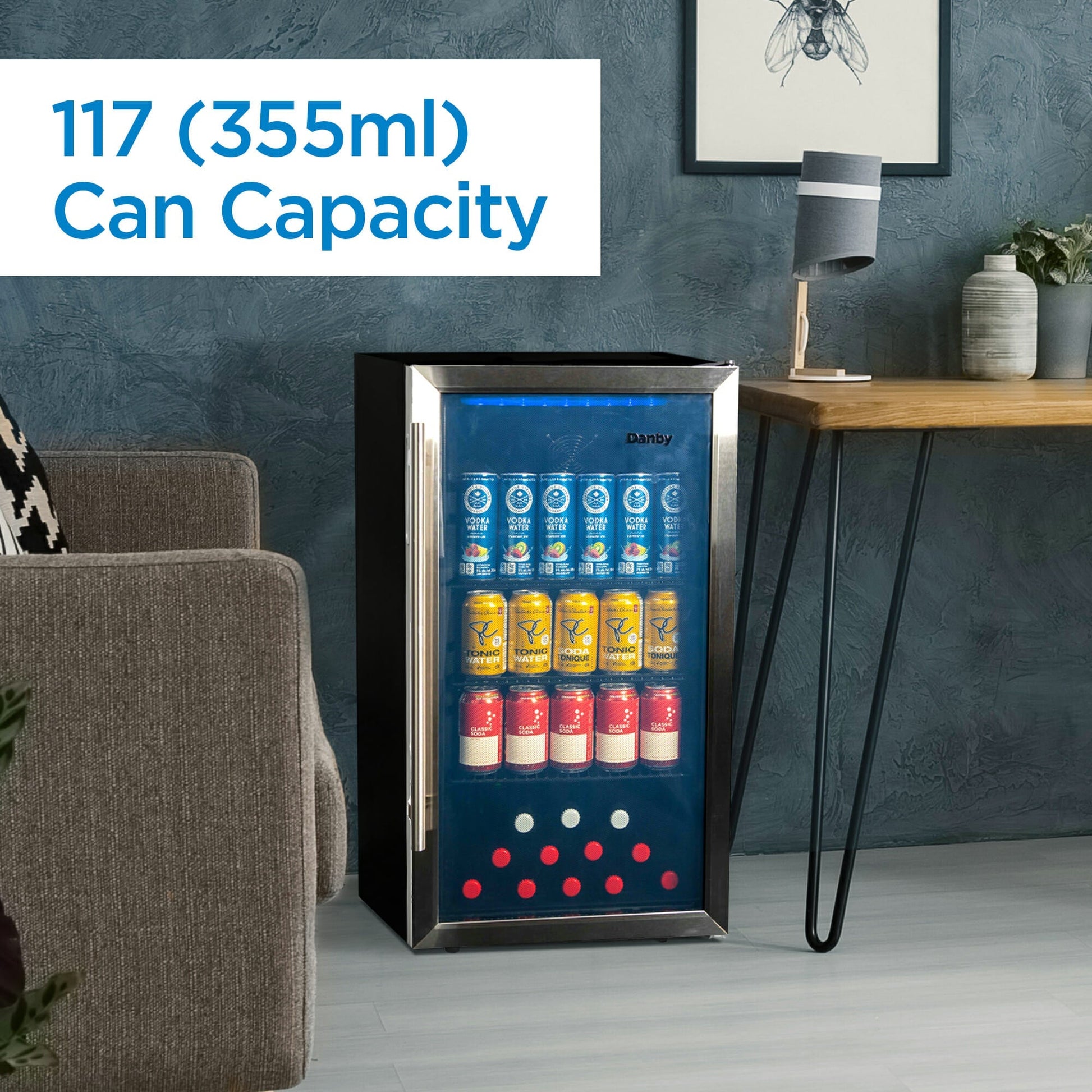 Danby 88L Stainless Steel Free-Standing Beverage Cooler - DBC117A2BSSDD-6