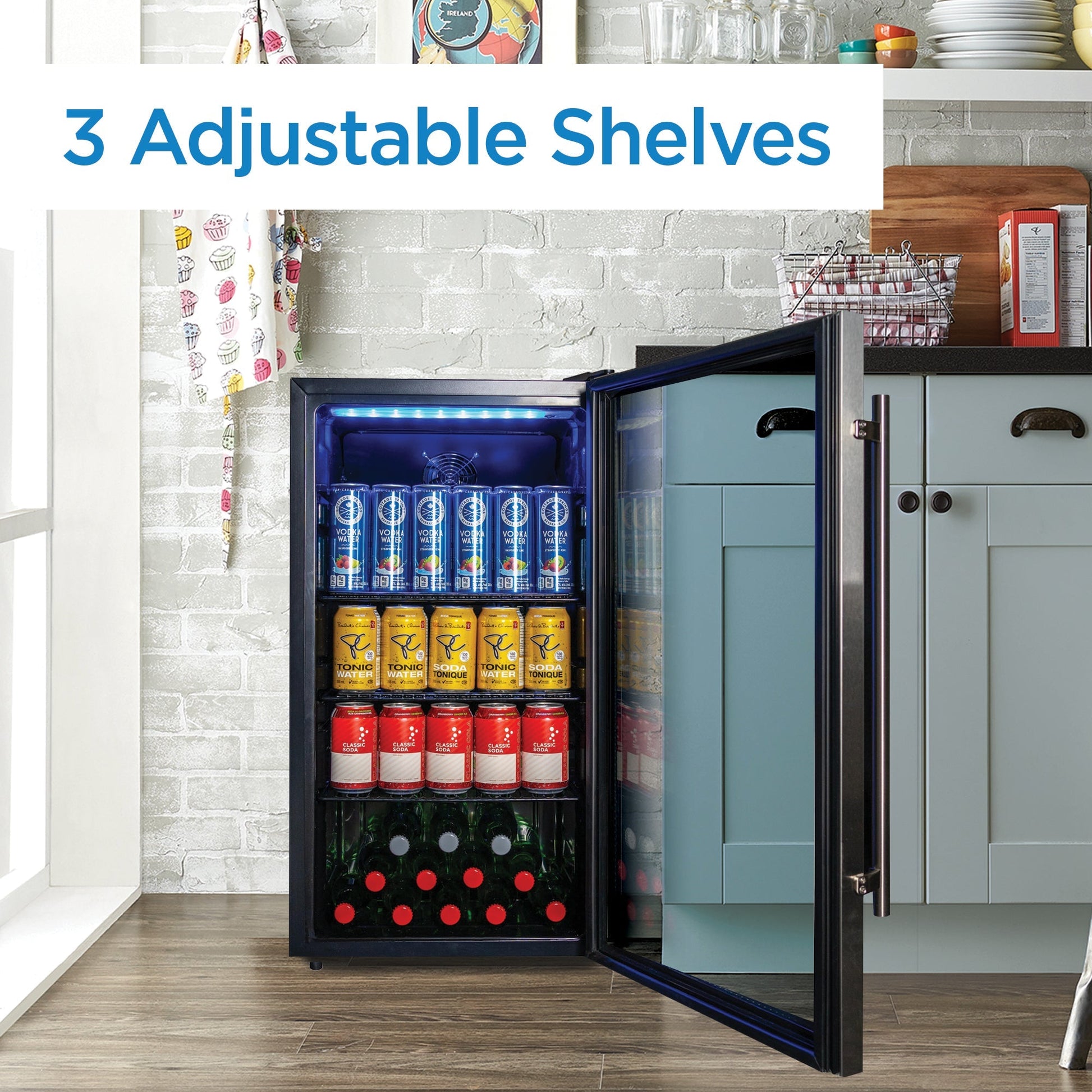Danby 88L Stainless Steel Free-Standing Beverage Cooler - DBC117A2BSSDD-6
