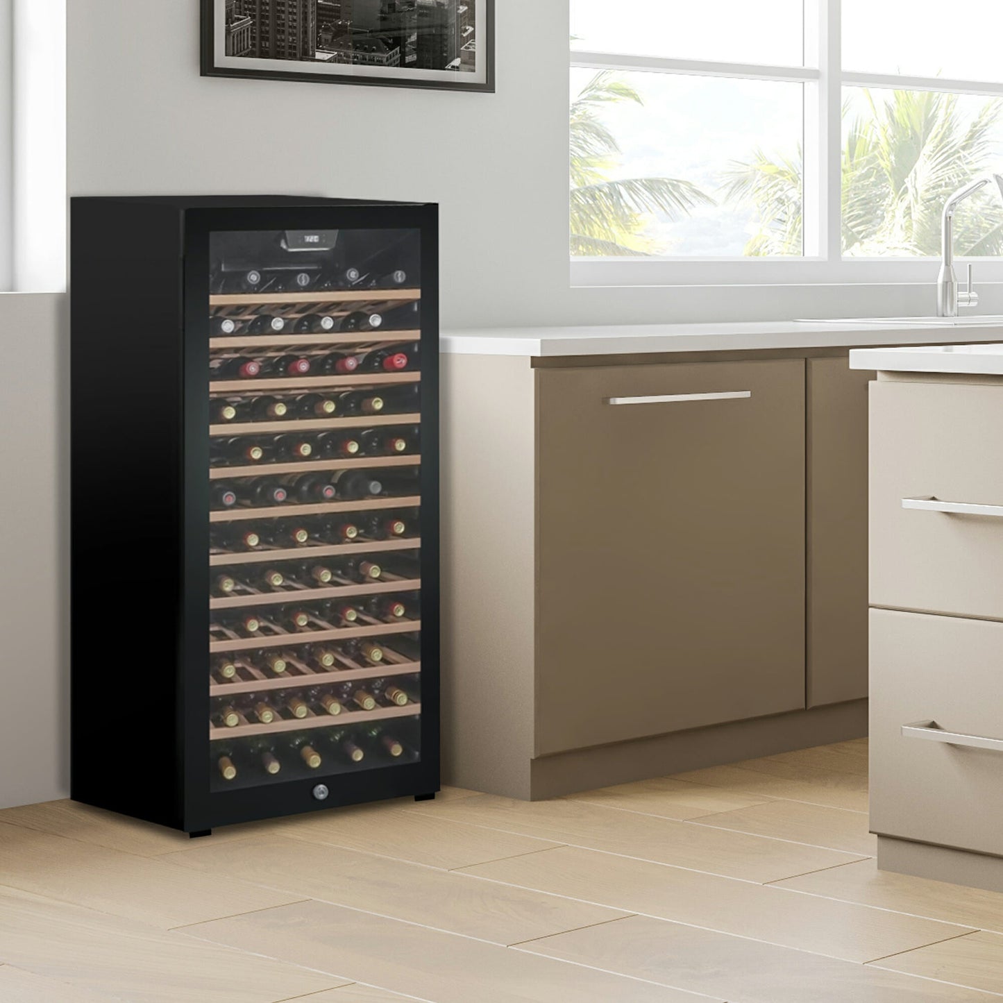 Danby 94-Bottle Black Free-Standing Wine Cooler - DWC94L1B