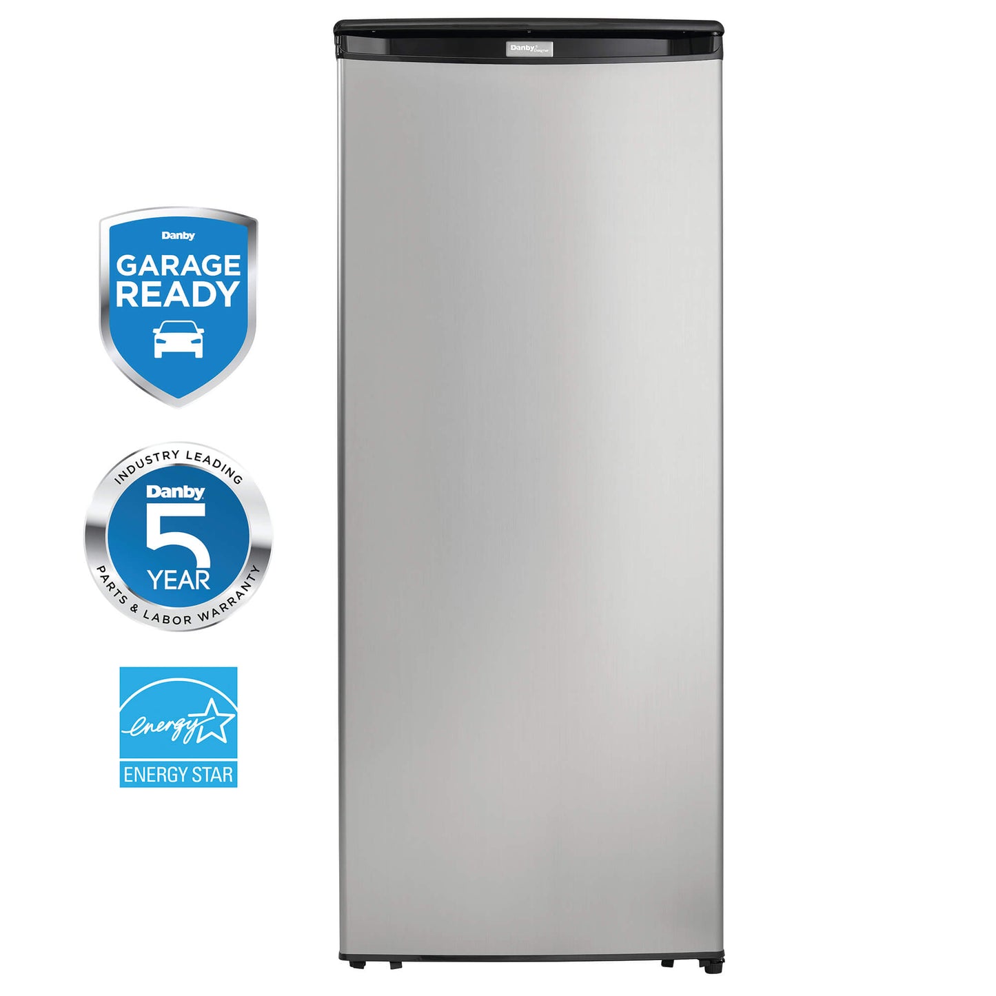 Danby Designer 241L Stainless Steel Upright Freezer - DUFM085A4BSLDD