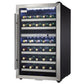 Danby Designer 38-Bottle Black Stainless Steel Free-Standing Wine Cooler - DWC114BLSDD