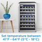Danby Designer 38-Bottle Black Stainless Steel Free-Standing Wine Cooler - DWC114BLSDD