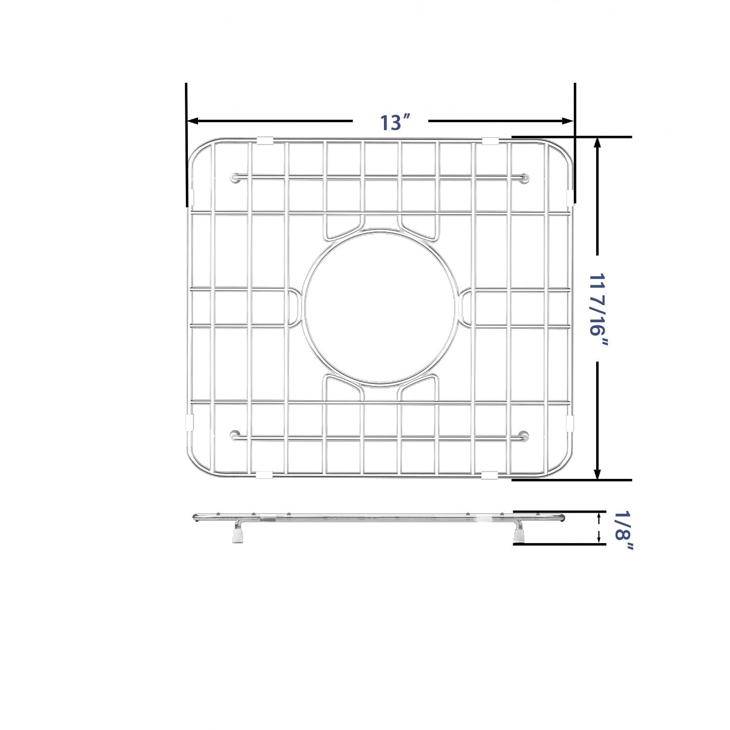DeerValley 13" x 11" DV-K028G04 Stainless Steel Kitchen Sink Grid (Compatible with DV-1K028)
