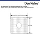 DeerValley 14" x 16" DV-K503G09 Stainless Steel Kitchen Sink Grid (Compatible with DV-1K503)
