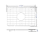 DeerValley 19" x 13" DV-K022G02 Stainless Steel Kitchen Sink Grid (Compatible with DV-1K022)