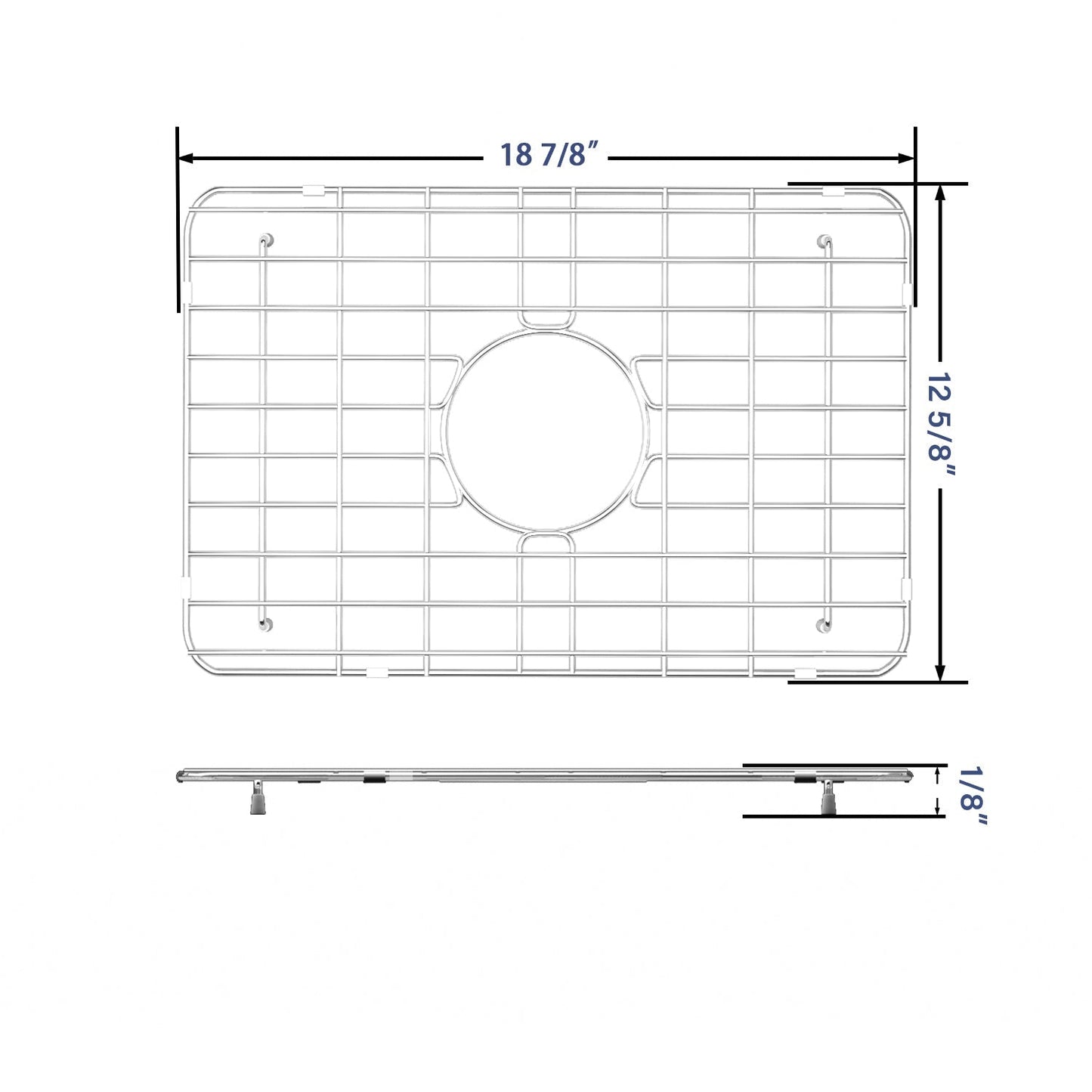 DeerValley 19" x 13" DV-K022G02 Stainless Steel Kitchen Sink Grid (Compatible with DV-1K022)