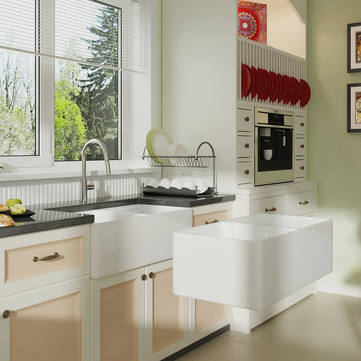 DeerValley 33 Rectangular White Smooth Surface Workstation Farmhouse – Kitchen Oasis DeerValley 33 Rectangular White Smooth Surface Workstation Farmhouse – Kitchen Oasis