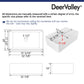 DeerValley 33" L X 20" W DV-1K0067 Rectangular Workstation Farmhouse Kitchen Sink With Basket Strainer Drain, Basin Rack/Bottom Grid, Cutting Board and Roll-Up Dish Rack