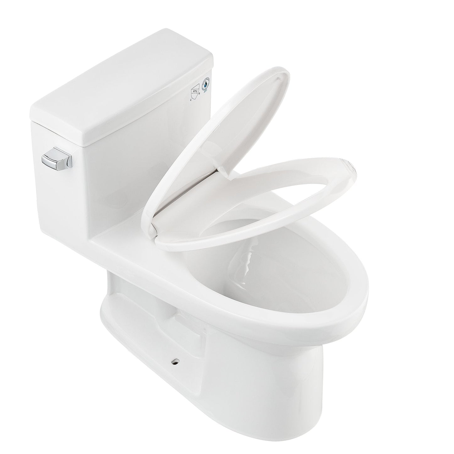 DeerValley Concord 12" Rough-in Single-Flush Elongated White One-Piece Toilet
