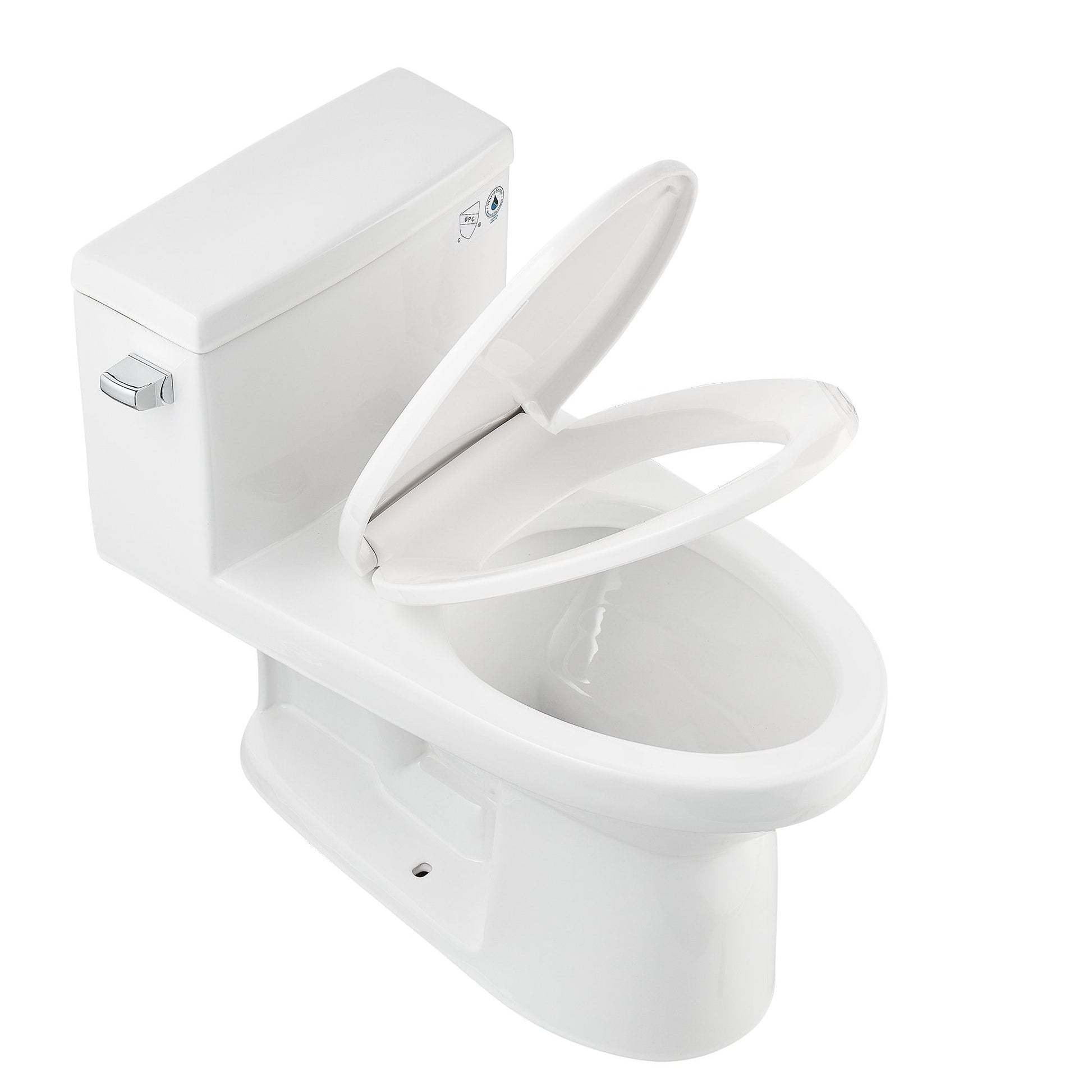 DeerValley Concord 12" Rough-in Single-Flush Elongated White One-Piece Toilet