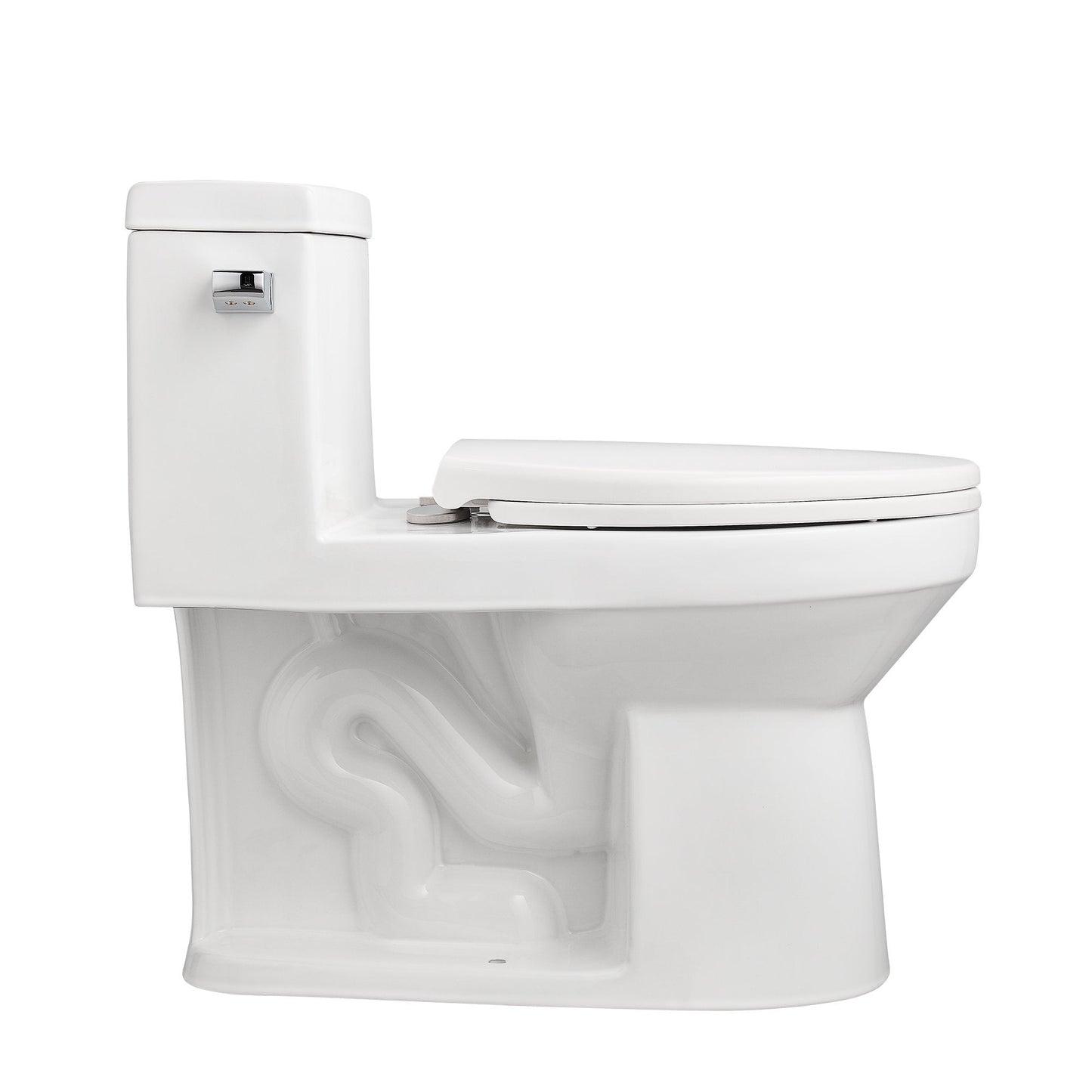 DeerValley Concord 12" Rough-in Single-Flush Elongated White One-Piece Toilet