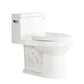 DeerValley Concord 12" Rough-in Single-Flush Elongated White One-Piece Toilet