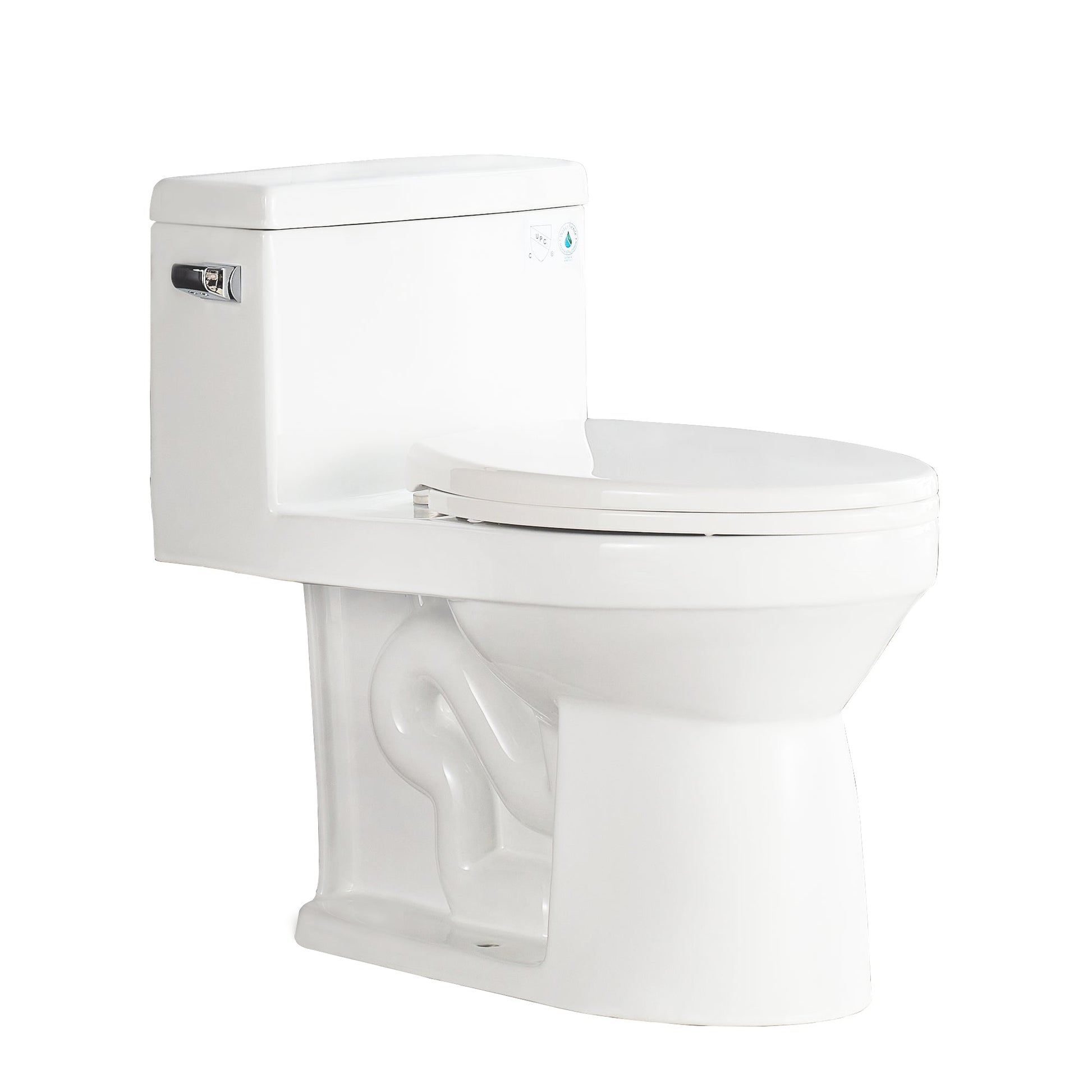 DeerValley Concord 12" Rough-in Single-Flush Elongated White One-Piece Toilet
