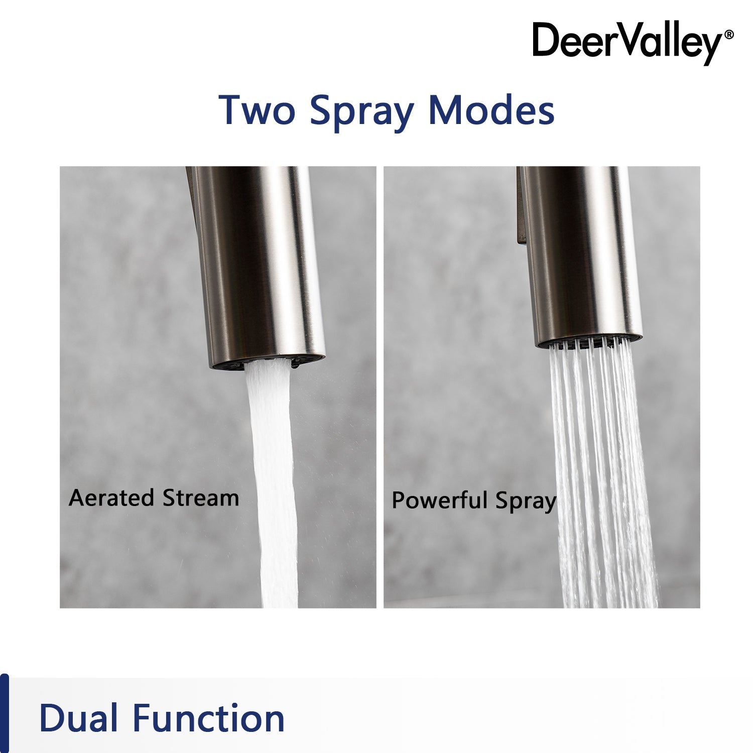 DeerValley DV-J281SP02 Gleam Dual Functional Kitchen Faucet Sprayer