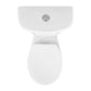 DeerValley Dynasty 12" Rough-in Dual-Flush Round White Two-Piece Toilet