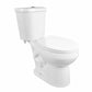 DeerValley Dynasty 12" Rough-in Dual-Flush Round White Two-Piece Toilet