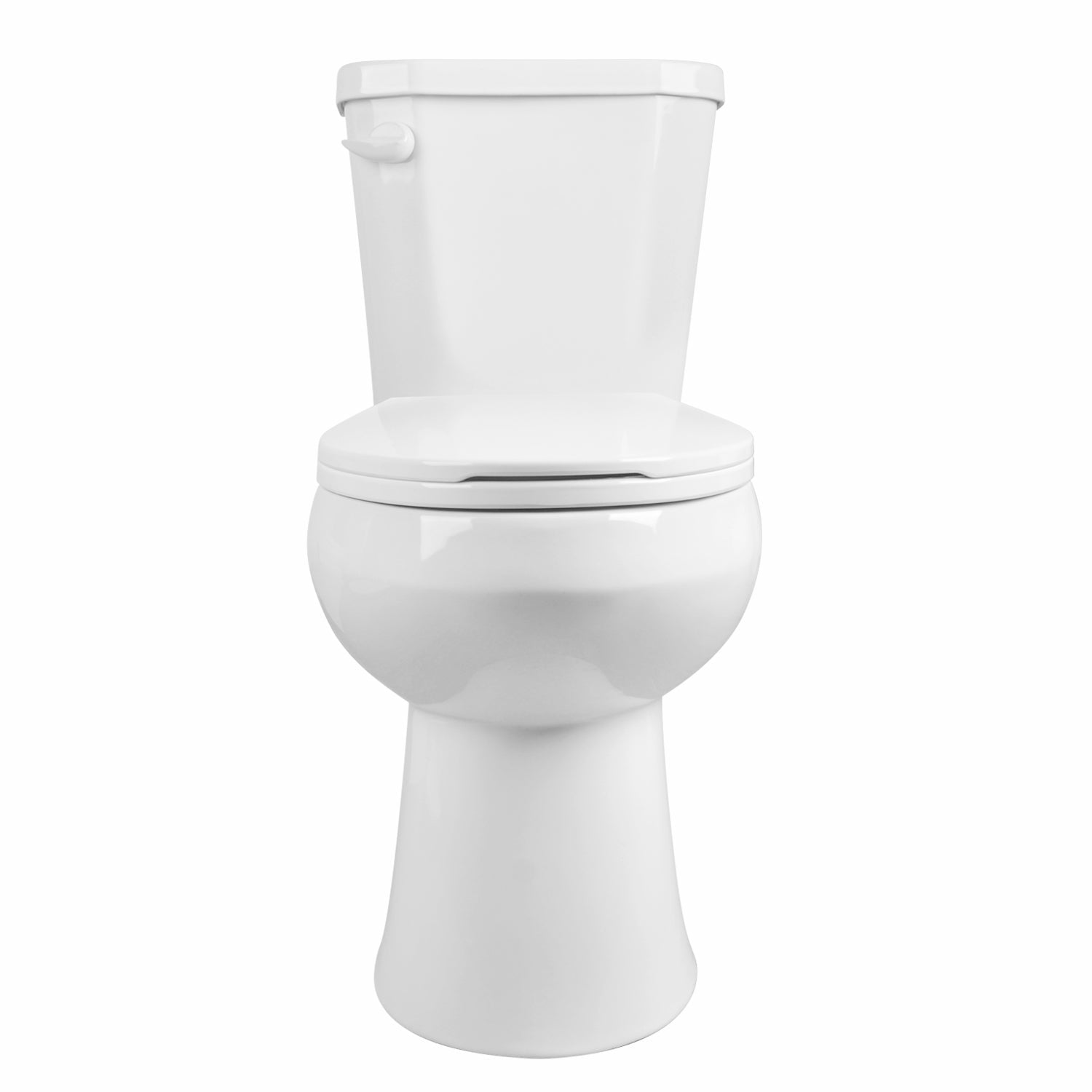 DeerValley Dynasty 12" Rough-in Single-Flush Round White Two-Piece Toilet