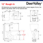DeerValley Dynasty 1.28GPF Single-Flush Elongated White Two-Piece Toilet