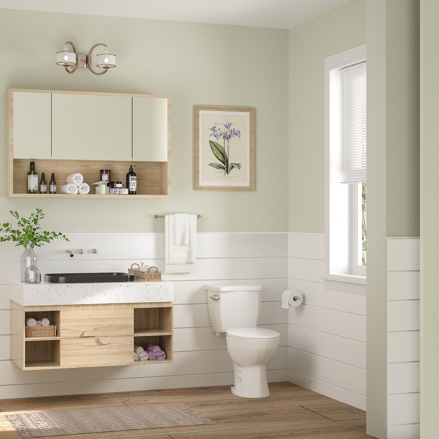 DeerValley Dynasty 1.28GPF Single-Flush Elongated White Two-Piece Toilet