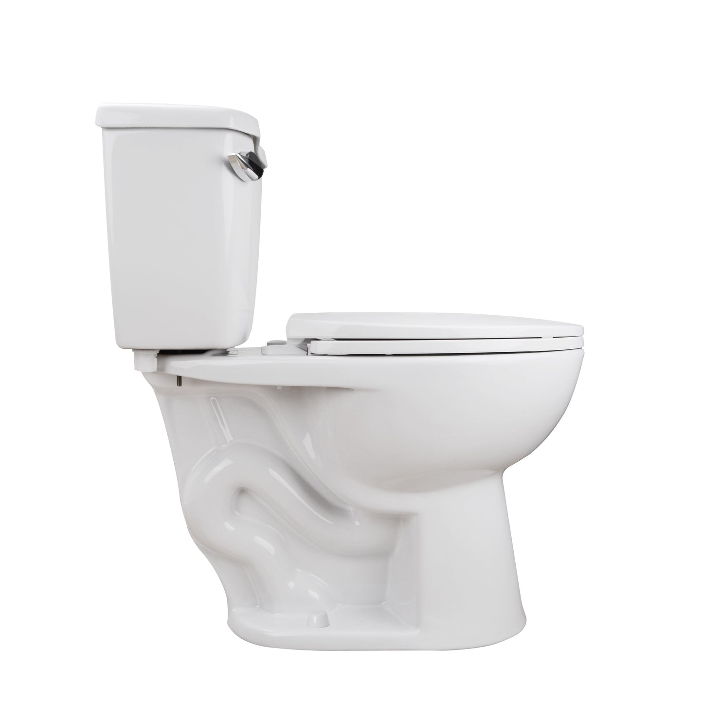 DeerValley Dynasty 1.28GPF Single-Flush Elongated White Two-Piece Toilet