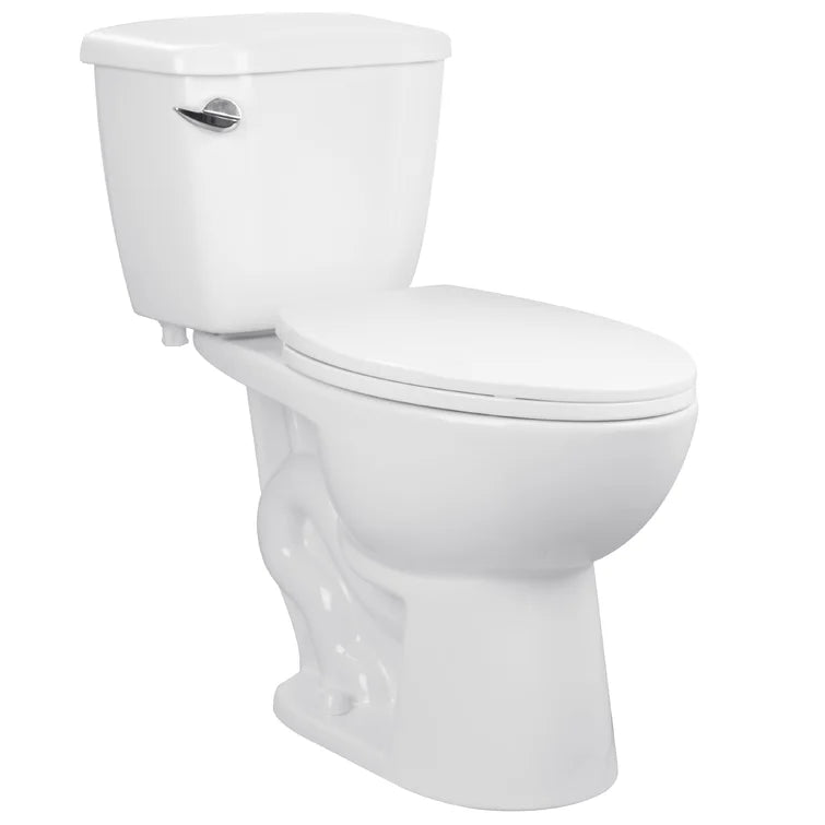 DeerValley Dynasty 1.28GPF Single-Flush Elongated White Two-Piece Toilet