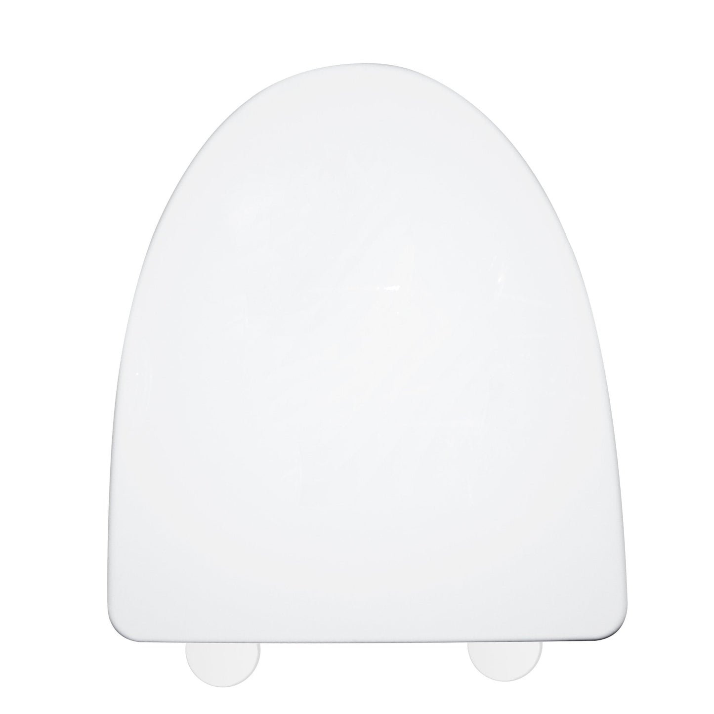 DeerValley Elongated White Plastic Polypropylene Toilet Seat (Fit with DV-1F52807)