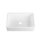 DeerValley Feast 33" Single Bowl Rectangular White Large Capacity Farmhouse Kitchen Sink With Basket Strainer Drain and Grid