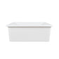 DeerValley Glen 27" Single Bowl Rectangle White Fireclay Large Capacity Undermount or Topmount Farmhouse Kitchen Sink With Basket Strainer Drain and Grid