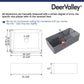 DeerValley Grove 36" Single Bowl Rectangular Gray Fireclay Seamless Farmhouse Kitchen Sink