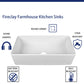 DeerValley Grove 36" Single Bowl Rectangular White Fireclay Seamless Farmhouse Kitchen Sink