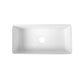 DeerValley Grove 36" Single Bowl Rectangular White Fireclay Seamless Farmhouse Kitchen Sink