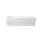 DeerValley Grove 36" Single Bowl Rectangular White Fireclay Seamless Farmhouse Kitchen Sink