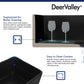 DeerValley Nova 33" Double Bowl Rectangular Black Seamless Farmhouse Kitchen Sink With Basket Strainer Drain and Grid