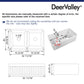 DeerValley Nova 33" Double Bowl Rectangular White Fireclay Large Capacity Farmhouse Kitchen Sink