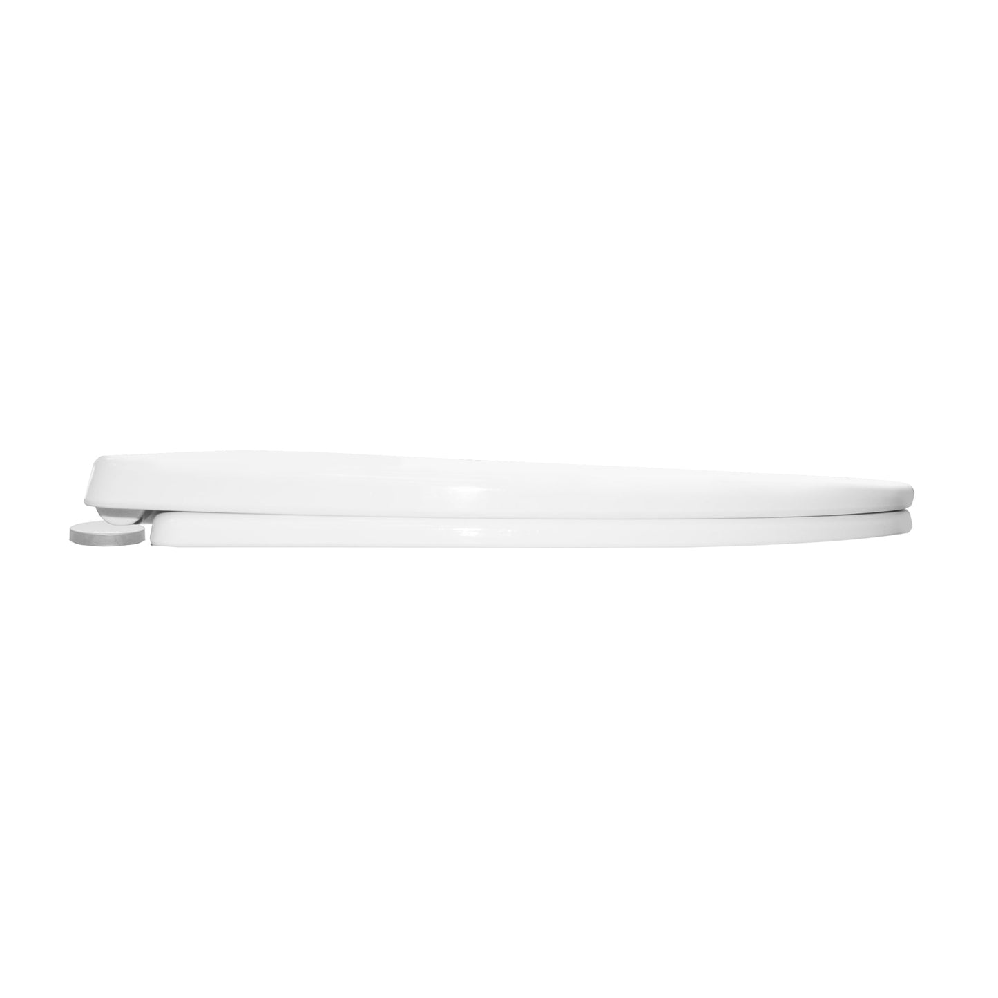 DeerValley Quick-Release Elongated White Plastic Polypropylene Toilet Seat (Fit with DV-1F52102)