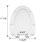 DeerValley Quick-Release Plastic Elongated polypropylene Toilet Seat (Fit with DV-1F026)