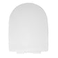 DeerValley Quite-Close Easy to Install White Plastic Polypropylene Toilet Seat (Fit with DV-1F52812/ DV-1F52813)