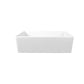 DeerValley Solstice 33" Single Bowl Rectangular White Fireclay Easy-Cleaning Farmhouse Kitchen Sink With Basket Strainer Drain and Grid