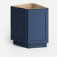 Domain Cabinets AB124-MBF-VW Valleywood 24" x 35" With 2 Doors Marine Blue Wooden Angle End Base Cabinet