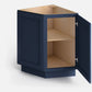 Domain Cabinets AB124-MBF-VW Valleywood 24" x 35" With 2 Doors Marine Blue Wooden Angle End Base Cabinet