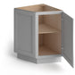Domain Cabinets AB124-SFPG-VW Valleywood Shaker 24" x 35" With 2 Doors Gray Wooden Base End Angle Cabinet